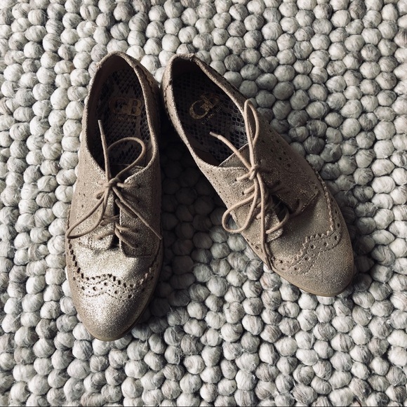 Gianni bini gold Oxford shoes - Picture 1 of 4